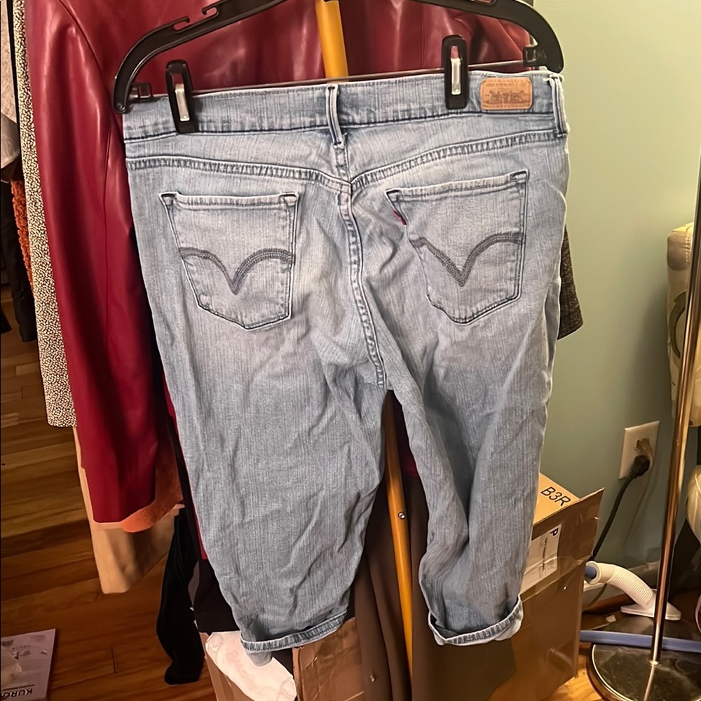 Levi's Light Blue Denim 515 capris size 10